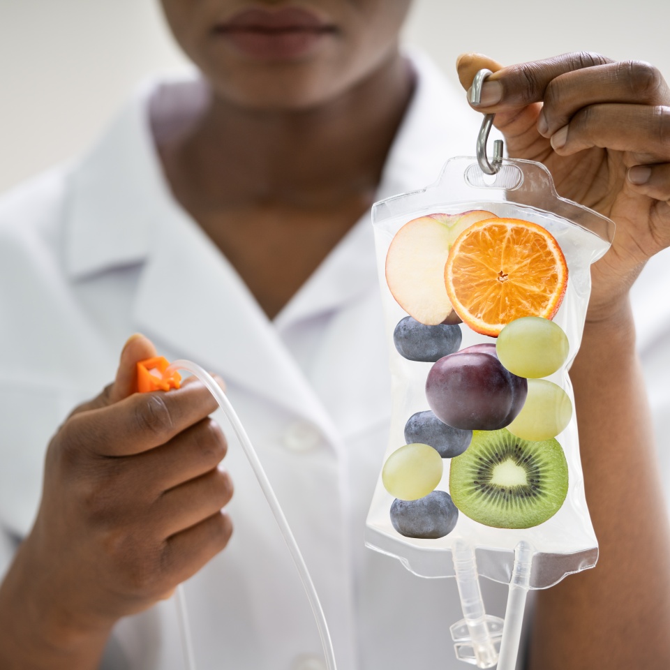 IV Drip Vitamin Infusion Therapy Saline Bag